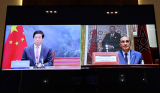خلال مباحثاته مع رئيس مجلس النواب...رئيس الجمعية الوطنية الشعبية الصينية يشيد بريادة جلالة الملك محمد السادس في مكافحة جائحة كوفيد-19